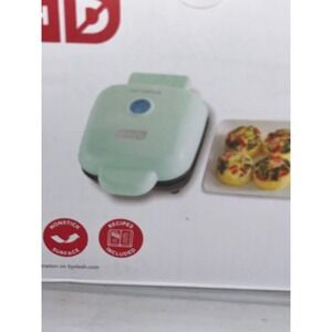 Dash Egg Bite Maker Teal Black 420 Watts Silicone Cups‎ Easy to Clean New in Box